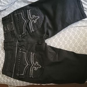 Rock revival shorts 34 black